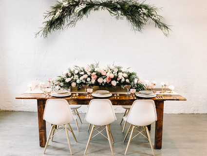 indie pink wedding inspiration Inspiration