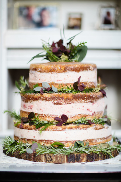rustic layered ice cream cake