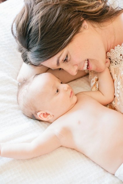 mama and baby portrait