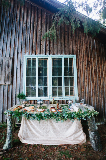 Rustic woodsy engagement photos