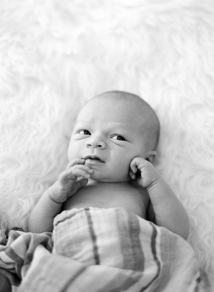 Modern newborn photos by Lacie Hansen