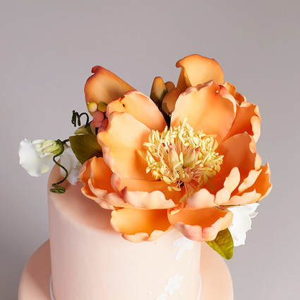 Floral cake topper