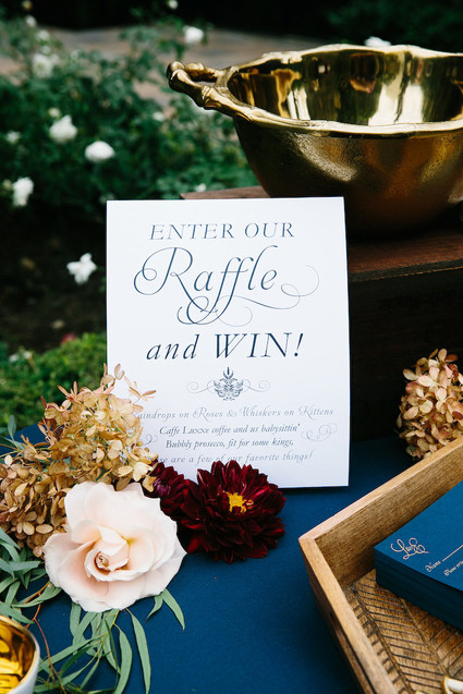 Wedding guest book table