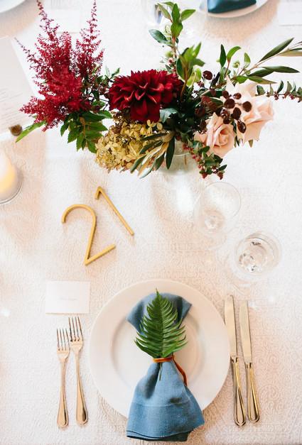 Fall wedding tablescape