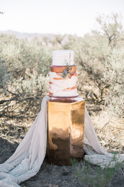 Bohemian wedding cake
