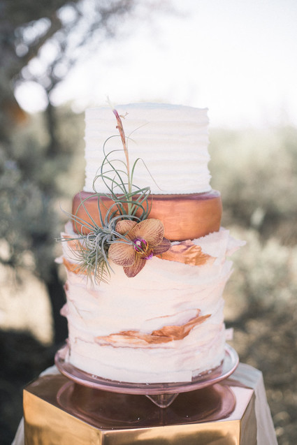 Bohemian wedding cake