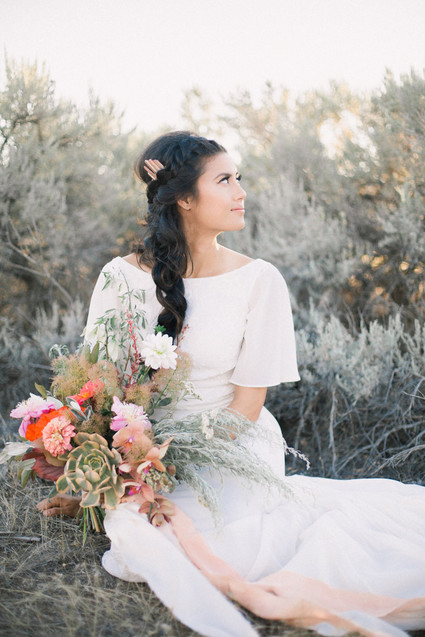 Bohemian wedding dress