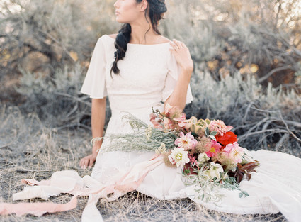 Bohemian wedding dress