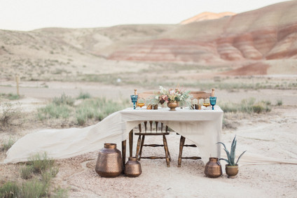 Desert wedding ideas