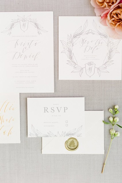 Elegant wedding invitations