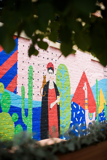 Frida Kahlo wall mural