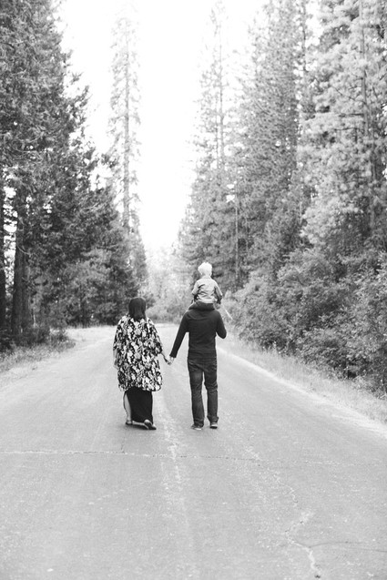Rustic fall family maternity photos
