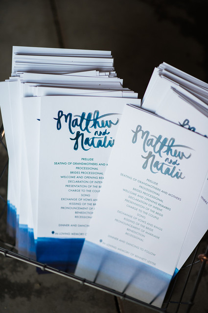 Wedding programs