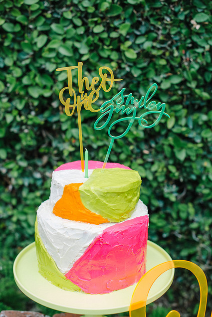 Neon 1st birthday ideas