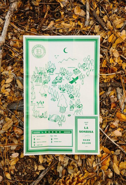 Camp themed wedding