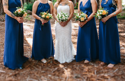 Blue bridesmaid dresses
