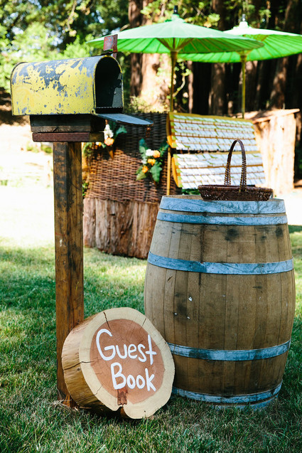 Rustic guest book
