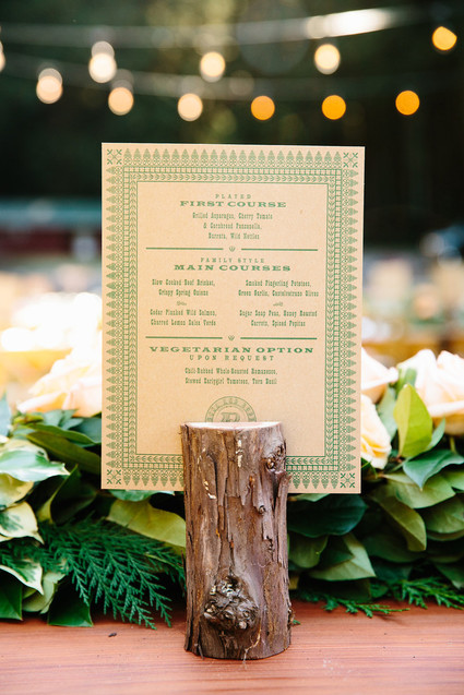Rustic wedding decor