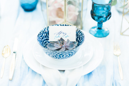 Indigo dyed wedding
