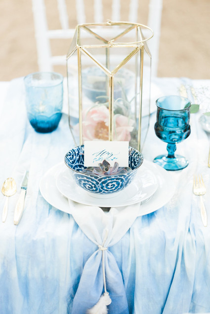 Indigo dyed wedding