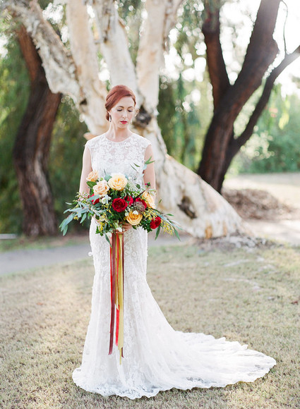 Fall bridal bouquet
