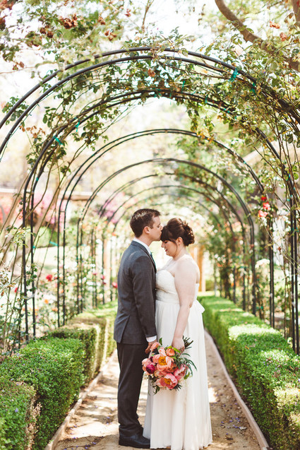 Garden wedding portraits