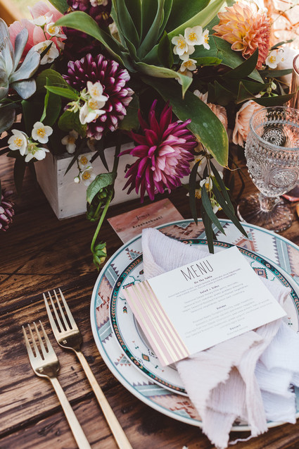Southwest bohemian wedding Inspiration