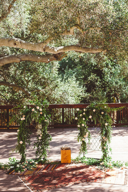 Outdoor wedding ceremony
