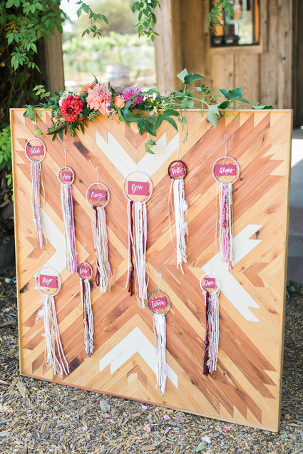 Bohemian wedding decor