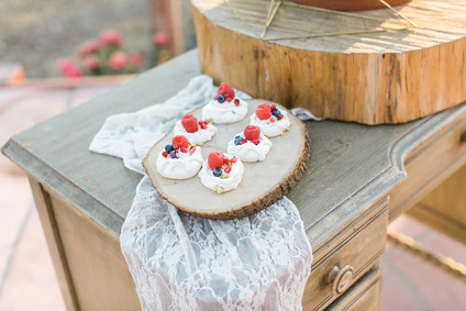 Rustic dessert table