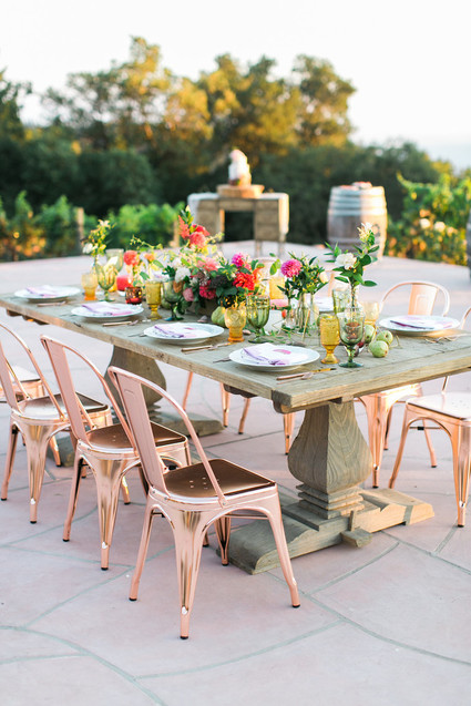 Rose gold chairs