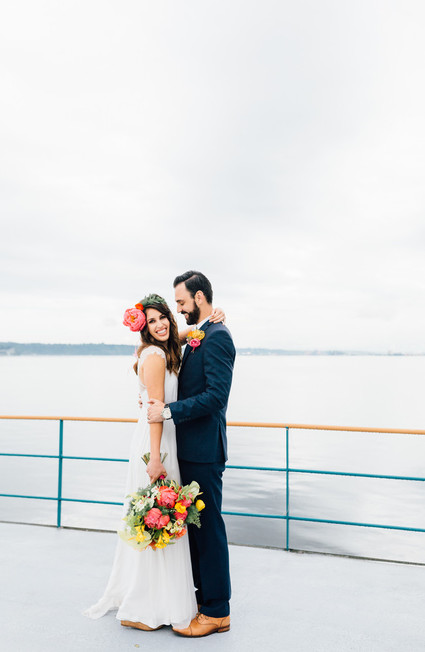 Ferry boat wedding