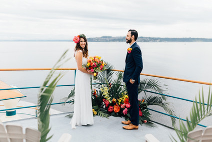 Ferry boat wedding