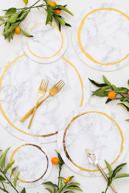 DIY marble wedding ideas