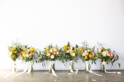 Colorful bridal bouquet