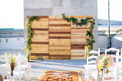 Roof top wedding ceremony