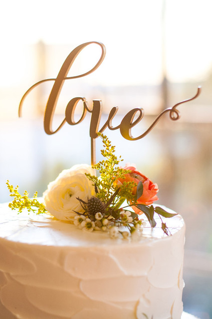 Love cake topper