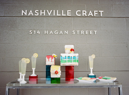 Modern wedding cake