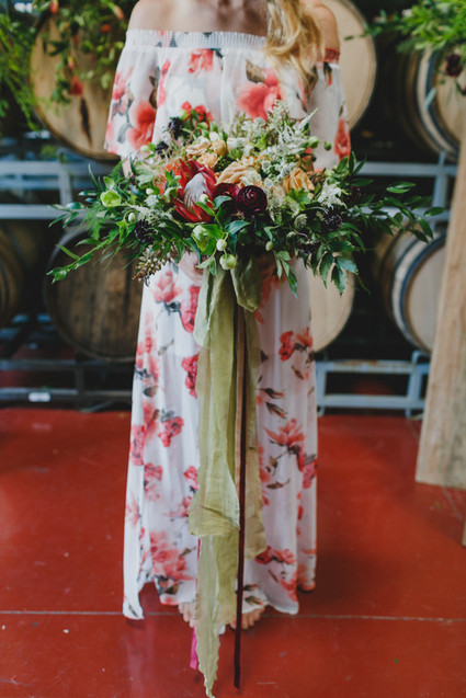 Tropical bridal bouquet