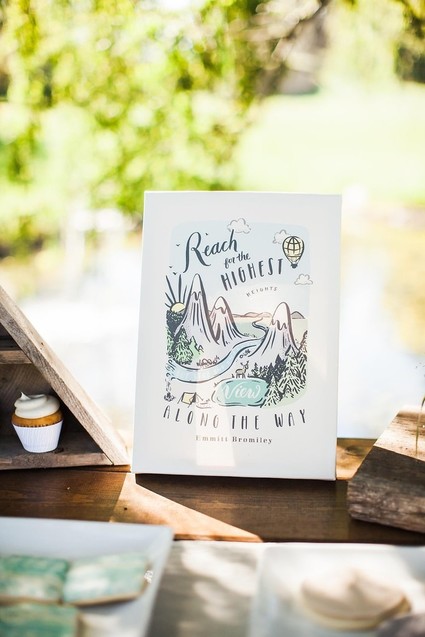 Mountain adventure baby shower