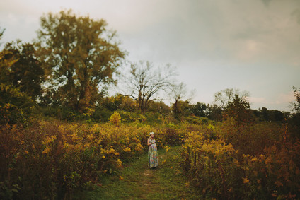 hippie fall maternity photos