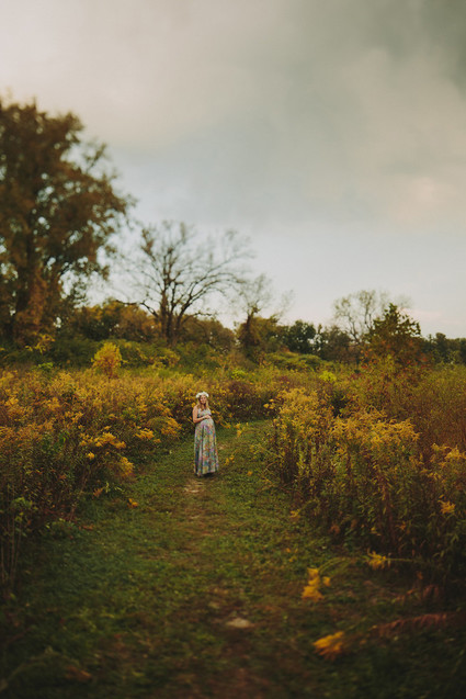hippie fall maternity photos