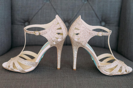 Metallic wedding shoes