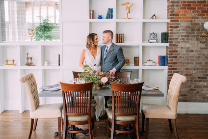 Intimate restaurant wedding inspiration