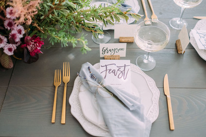 Intimate restaurant wedding inspiration