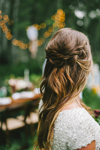 Loose braided hairstyle