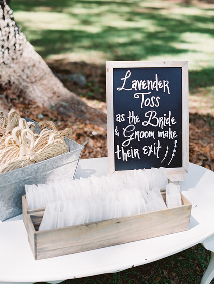 Lavender wedding toss