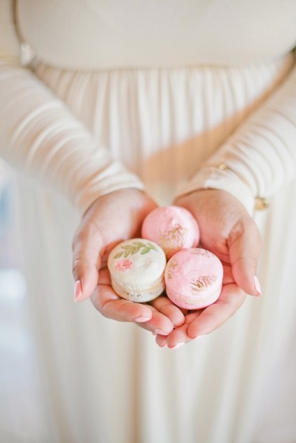 Pink and gold baby shower on 100 Layer Cakelet