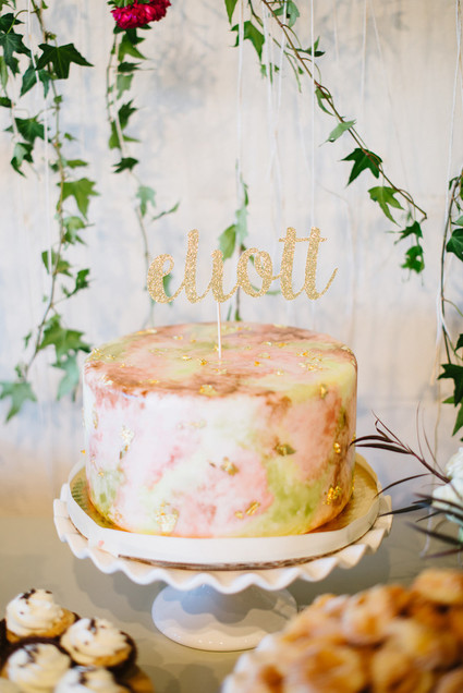 Watercolor cake