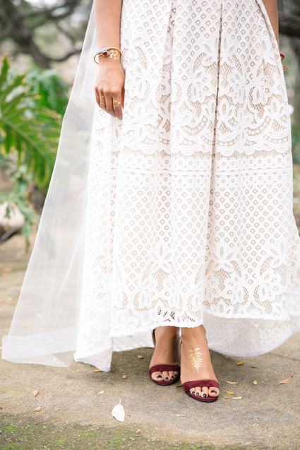 Two piece wedding dress